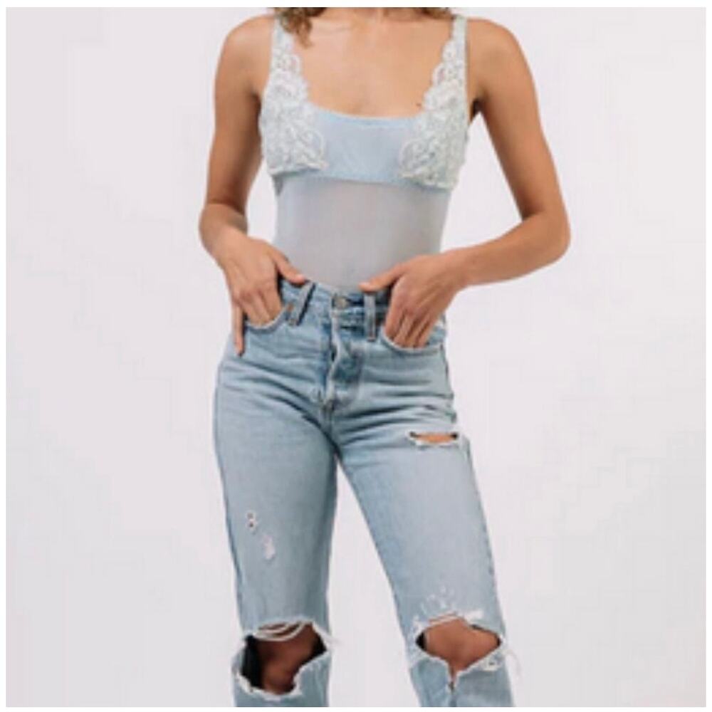 WE ARE HAH - U UP Bodysuit - French Blue - XS - NWT - Picture 3 of 8